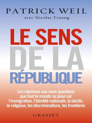 cover image of Le sens de la République